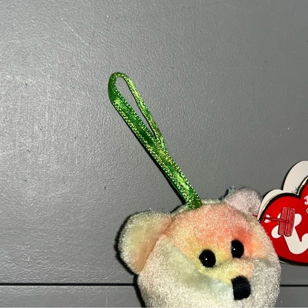 Ty Jingle Beanie Baby PEACE the Bear Ornament NWT 2001 - Picture 10 of 10